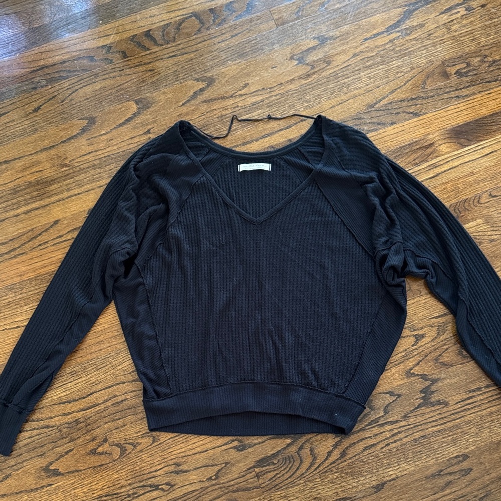 We The Free Black Long Sleeve Top Size S